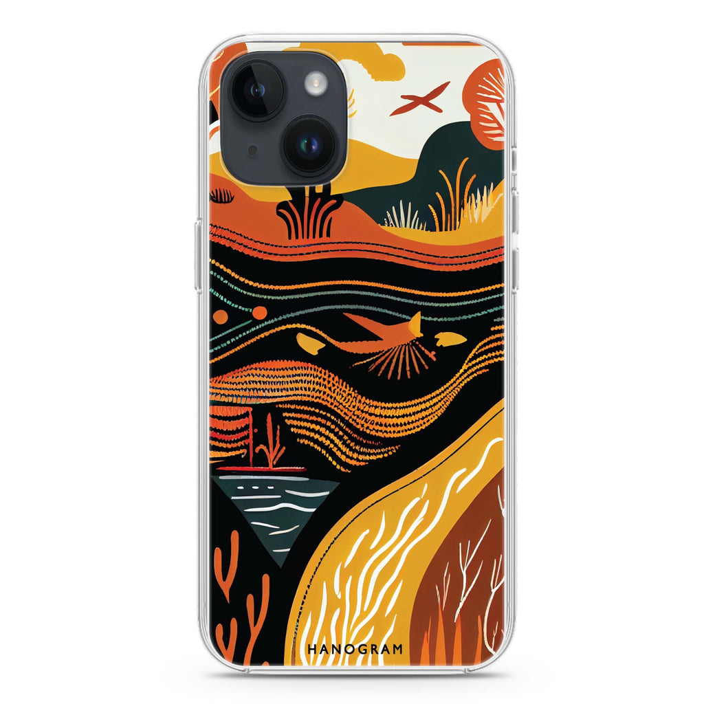 Abstract painting iPhone 13 MagSafe Compatible Ultra Clear Case