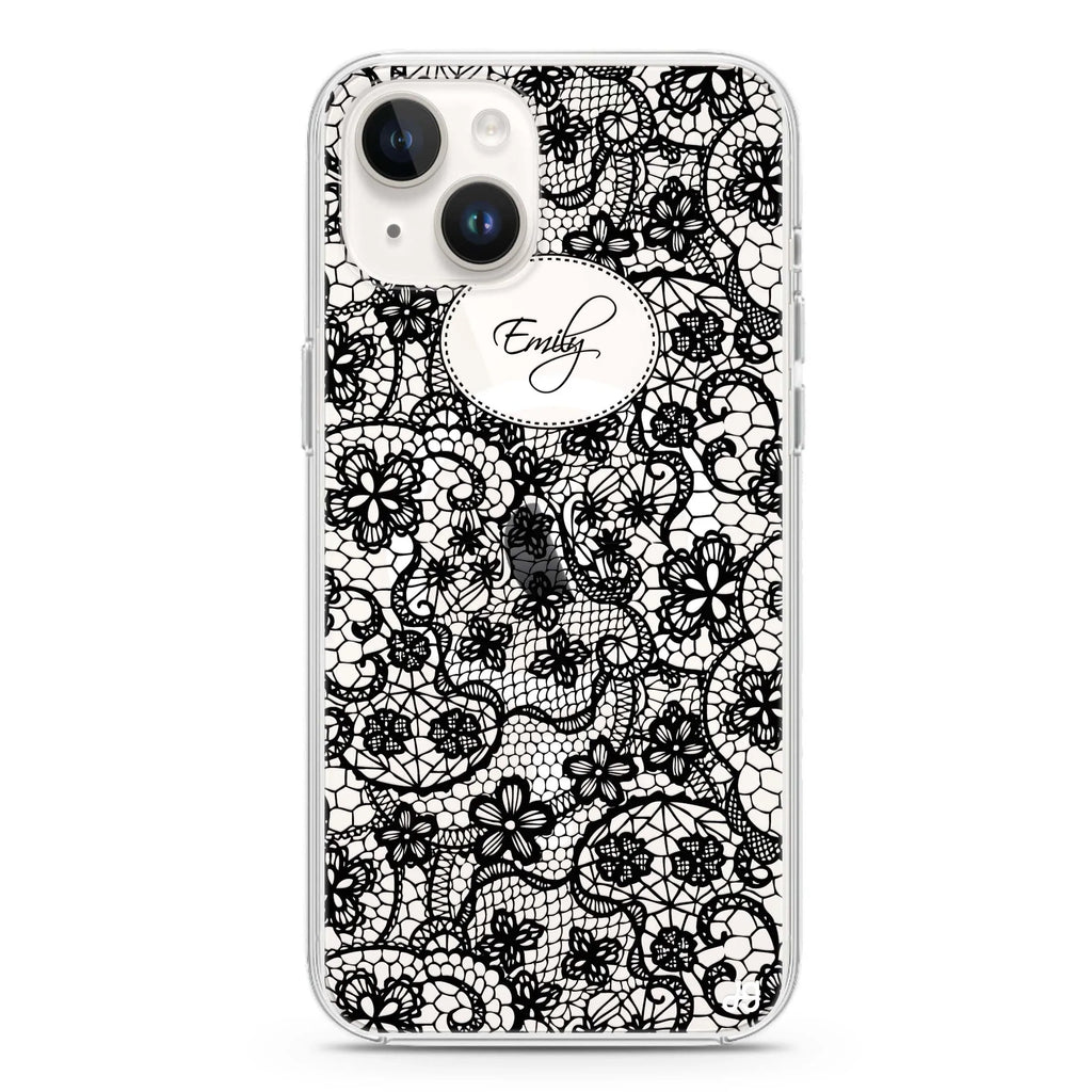 My Floral Lace iPhone 13 MagSafe Compatible Ultra Clear Case