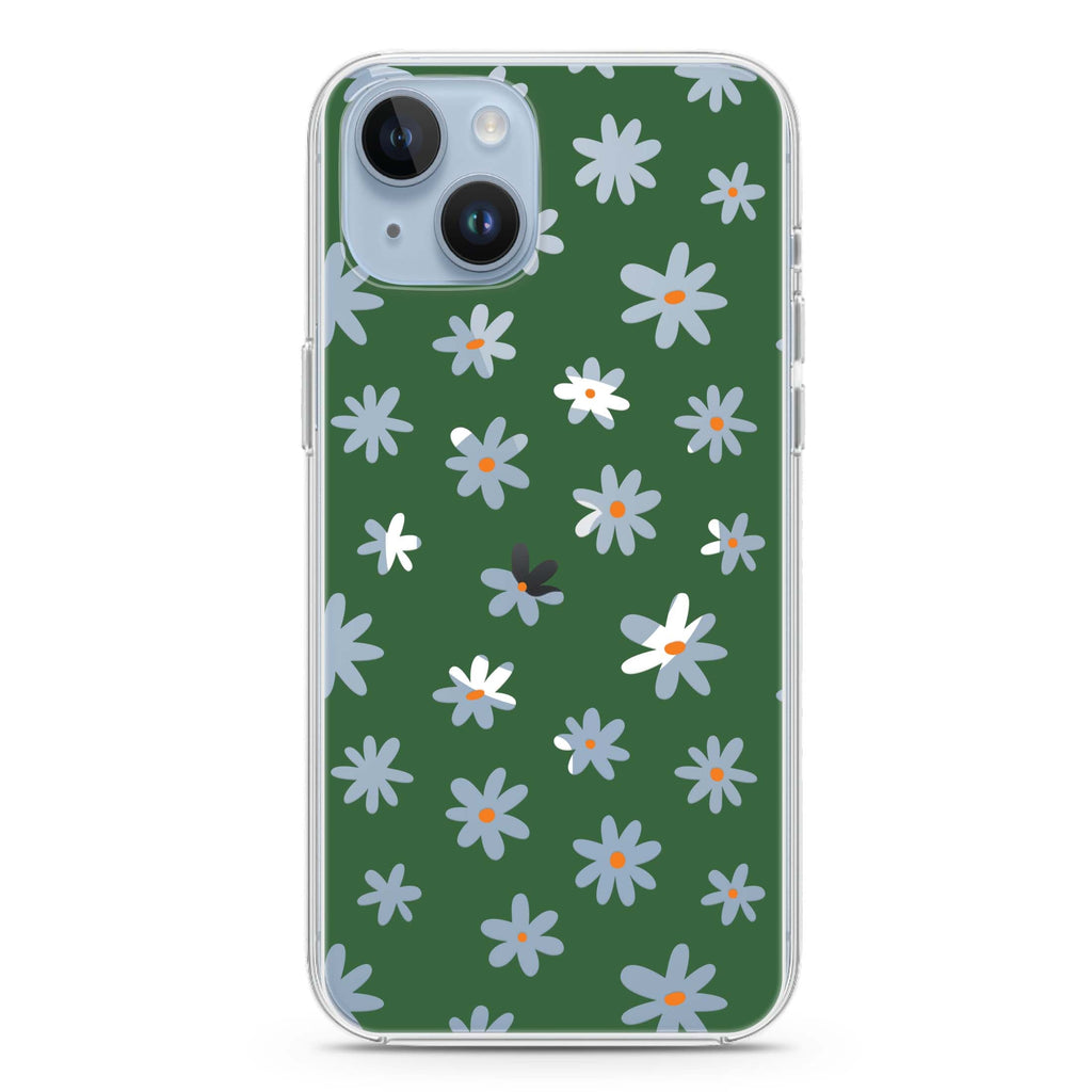 Flowers Pattern iPhone 13 MagSafe Compatible Ultra Clear Case