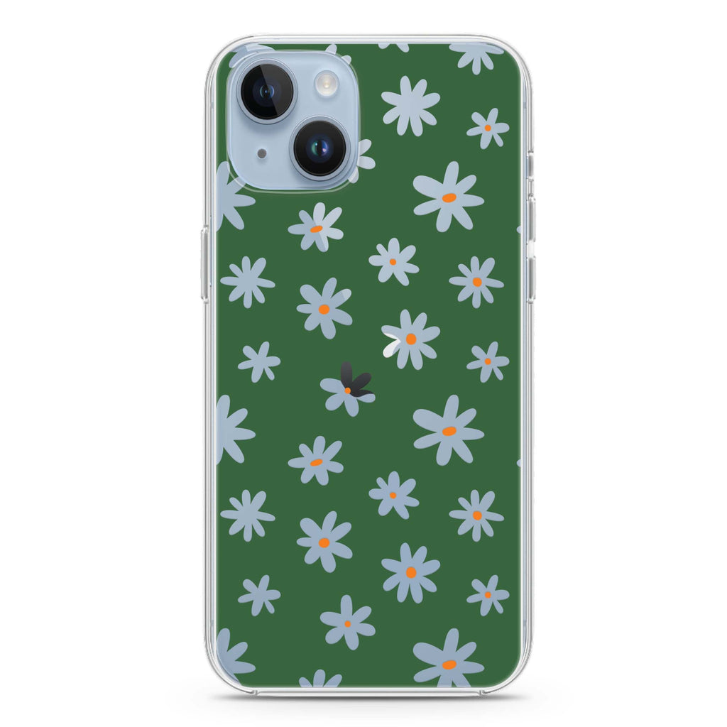 Flowers Pattern iPhone 14 Plus Ultra Clear Case