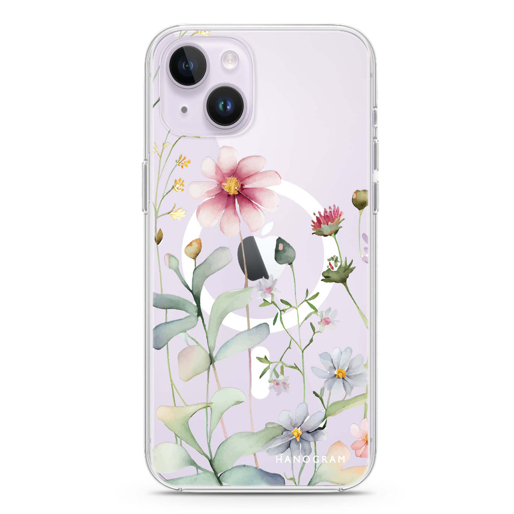 Floral iPhone 13 MagSafe Compatible Ultra Clear Case