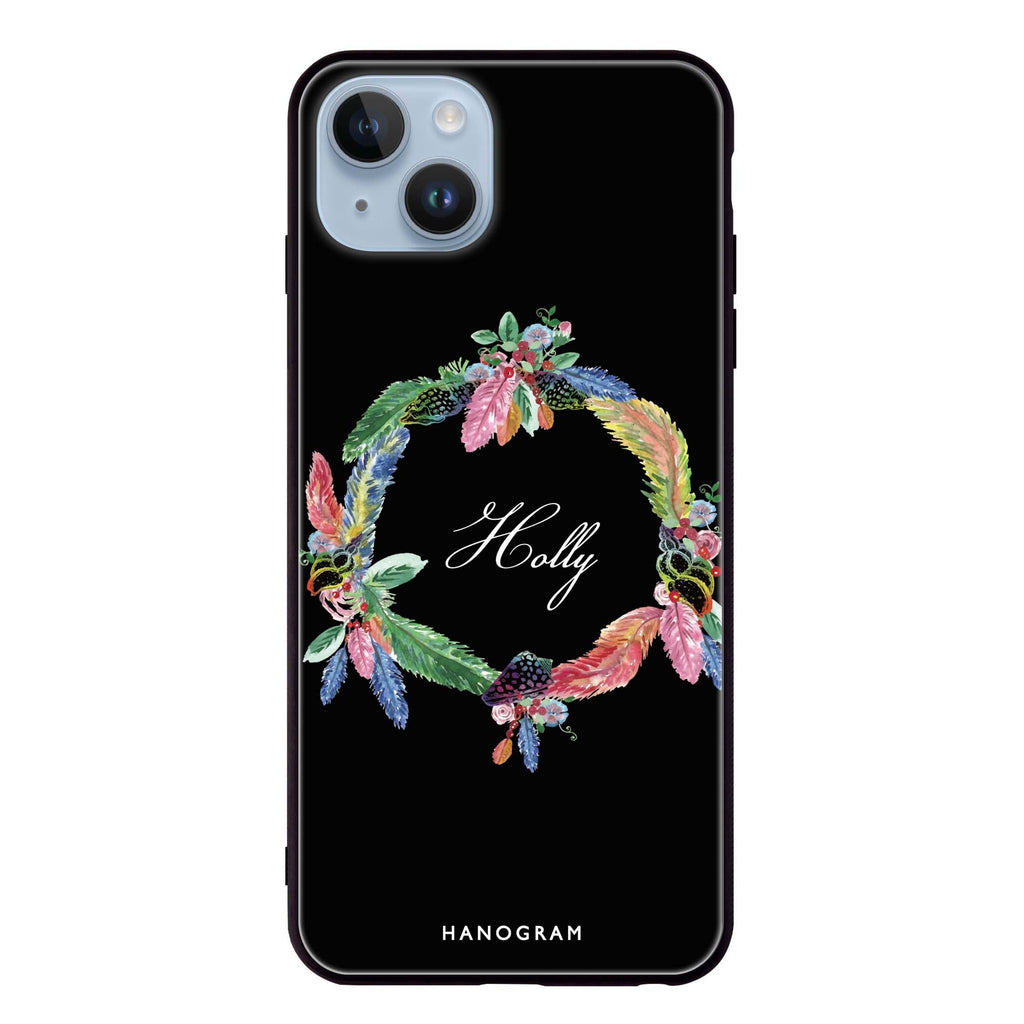 Watercolour Feather iPhone 13 Glass Case