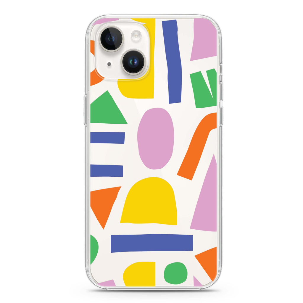 Abstract Doodles iPhone 14 Plus Ultra Clear Case