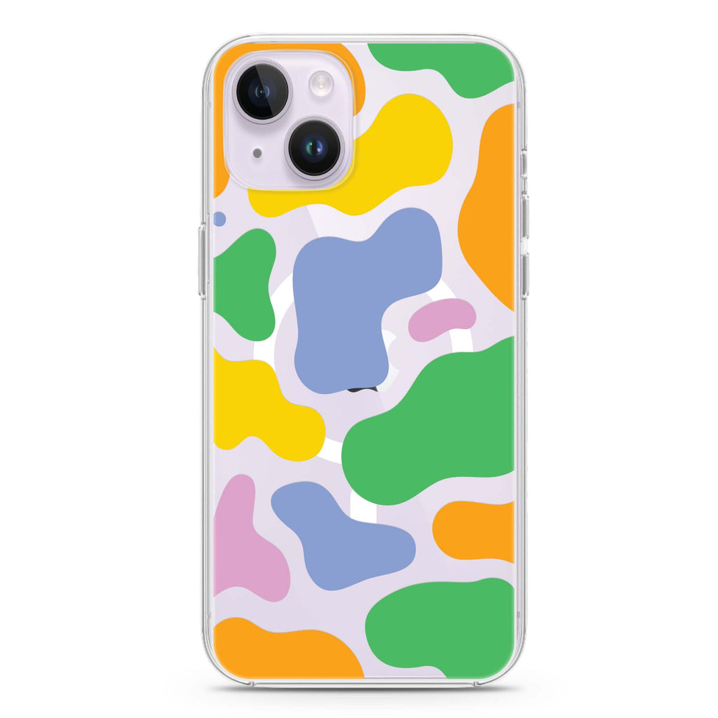 Abstract Doodles iPhone 13 MagSafe Compatible Ultra Clear Case