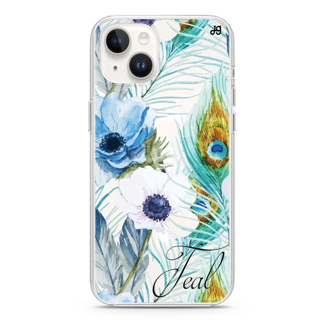 Pretty Watercolor Flowers iPhone 13 MagSafe Compatible Ultra Clear Case