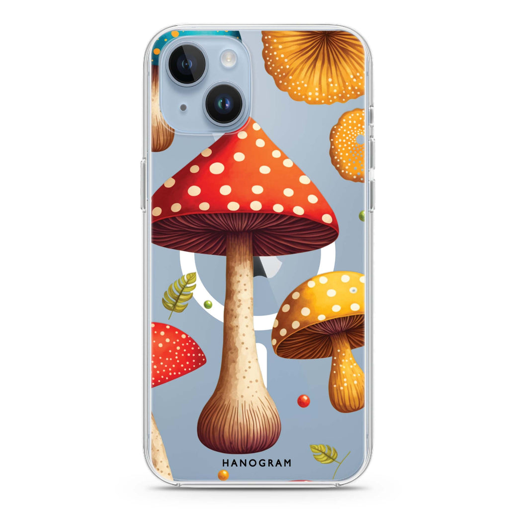 Mushroom time iPhone 13 MagSafe Compatible Ultra Clear Case