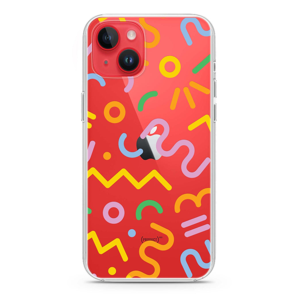 Abstract Doodles iPhone 14 Plus Ultra Clear Case