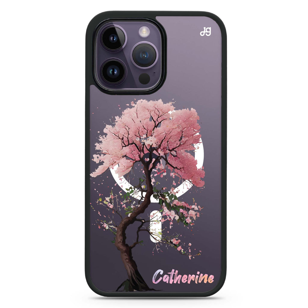 Cherry tree iPhone 14 Pro Max MagSafe Compatible Impact Guard Bumper Case
