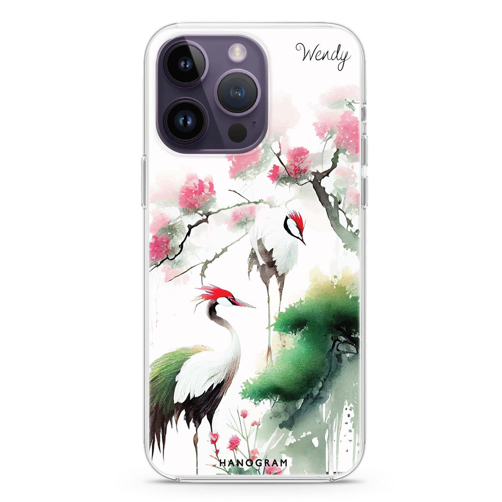 Pines & cranes iPhone 13 Pro Max Ultra Clear Case