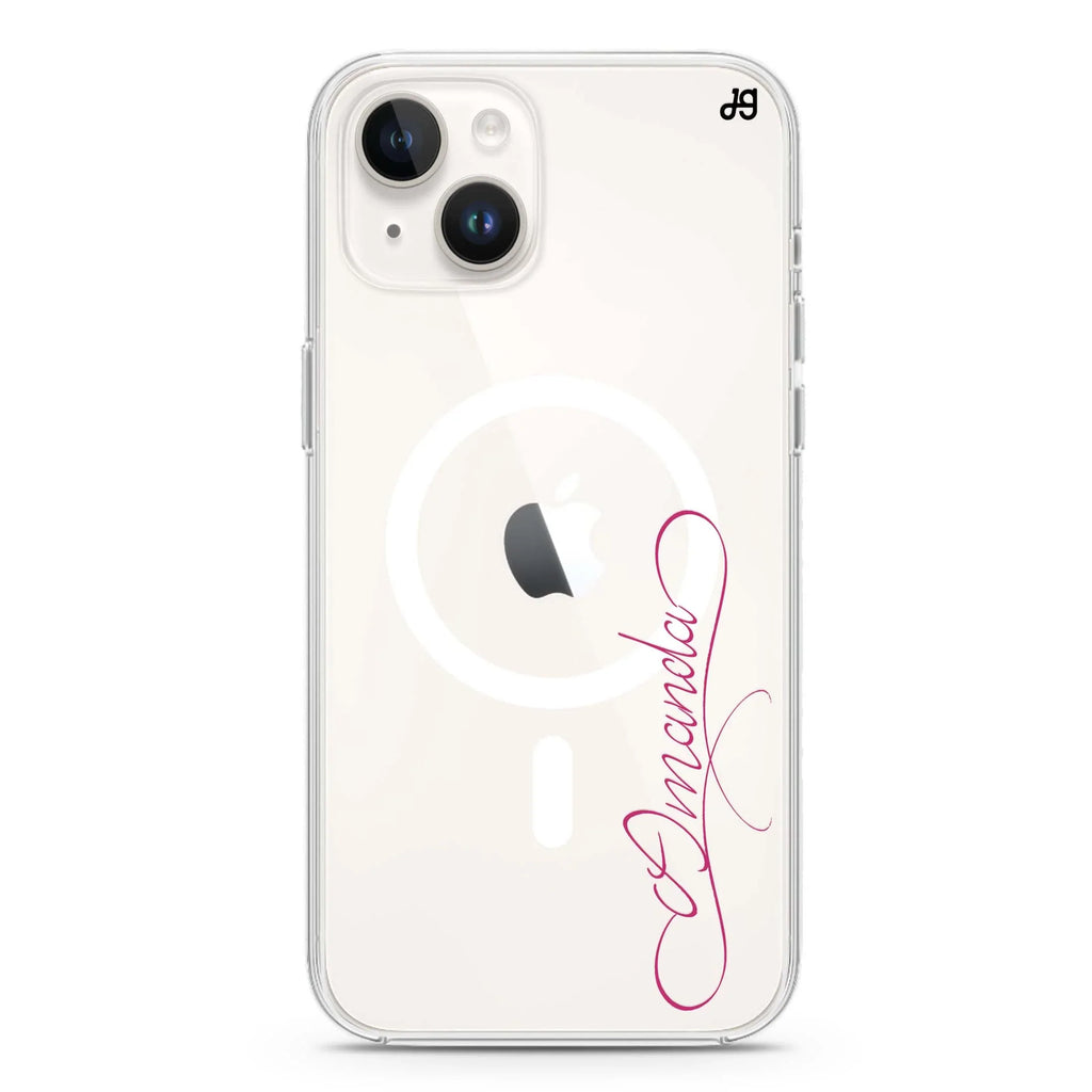 Cursive I iPhone 13 MagSafe Compatible Ultra Clear Case