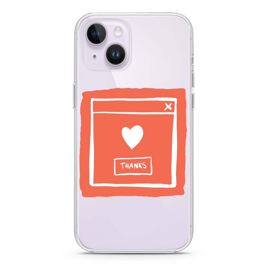 Sweet THANKS iPhone 14 Plus Ultra Clear Case