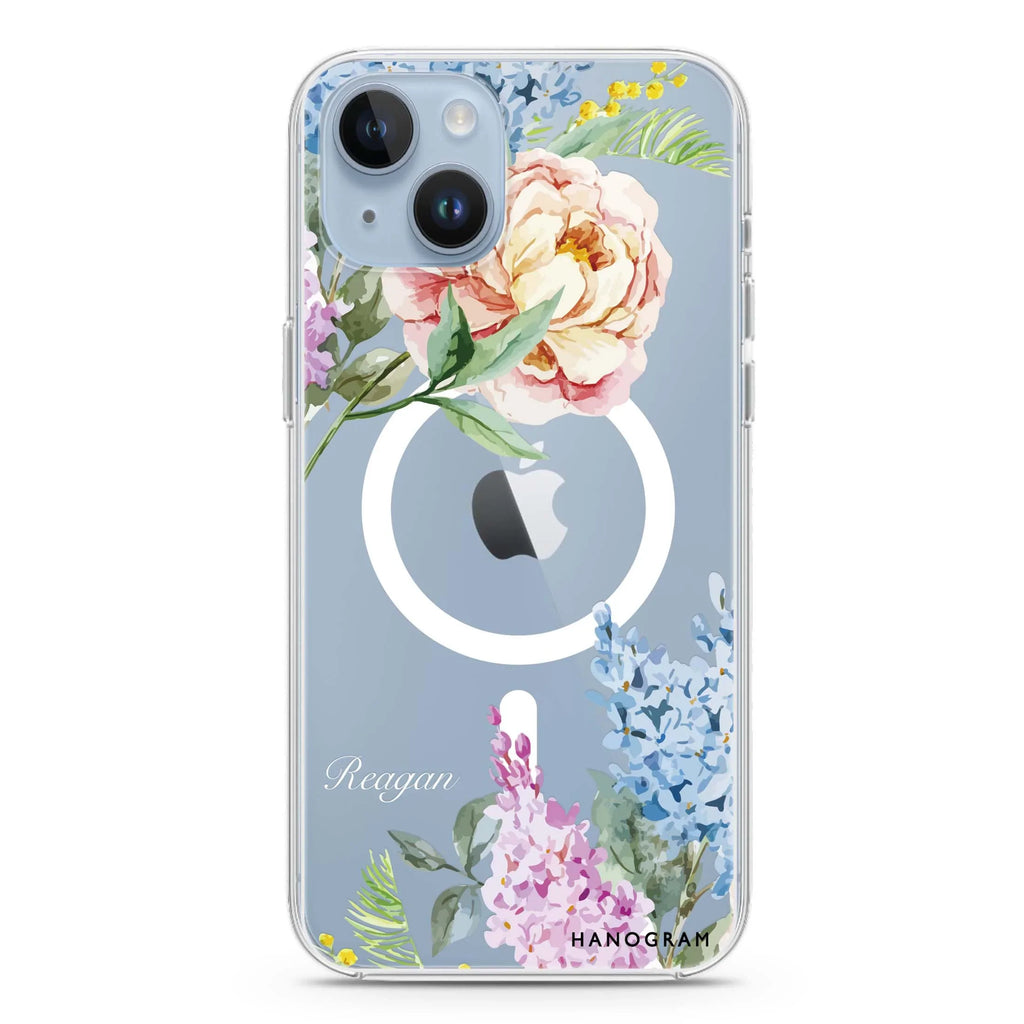 Tropical Floral iPhone 13 MagSafe Compatible Ultra Clear Case